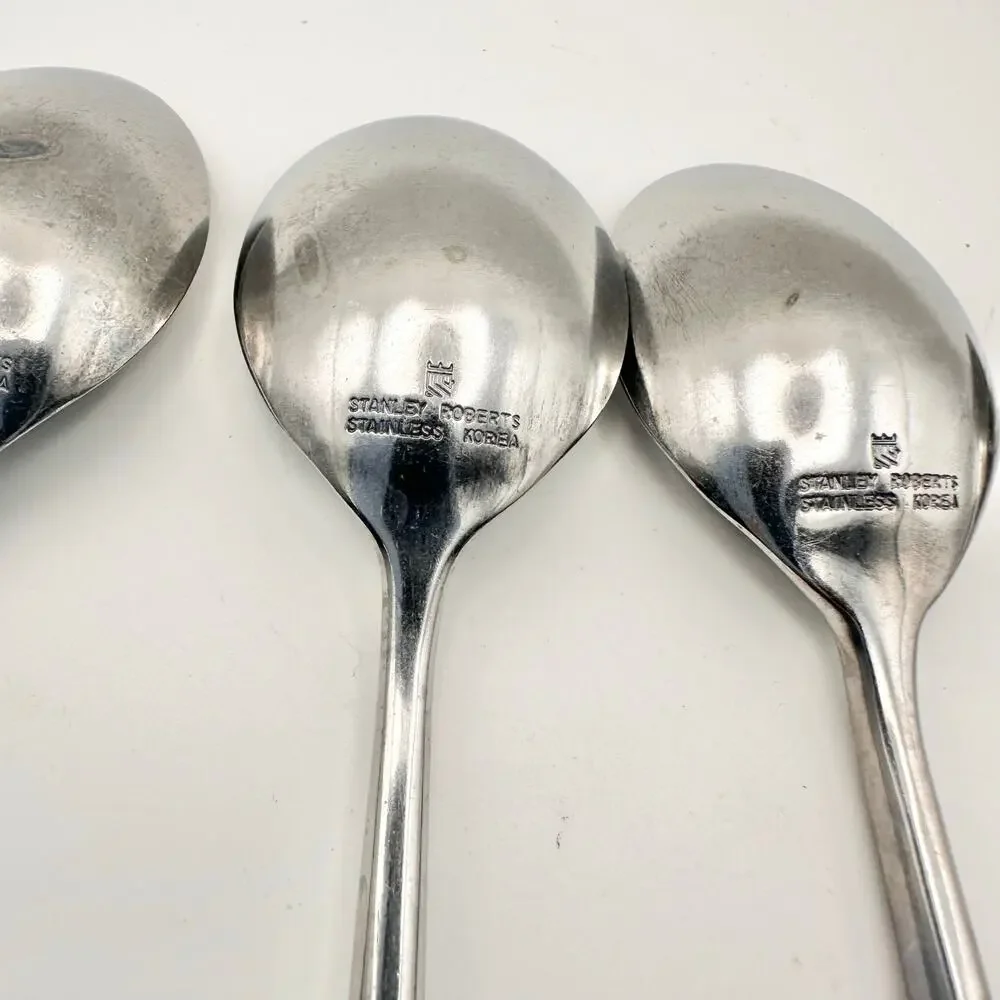 Stanley Roberts Korea SRBYOR Set of 4 Oval Spoons Replacement Flatware 7 1/8